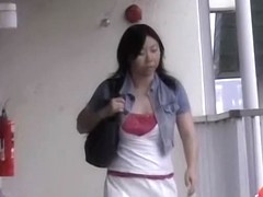 Plump Asian bitch having sharking adventure during the afternoon