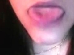 Sexy wench playing with her bumpers on web camera - by GranDBastard