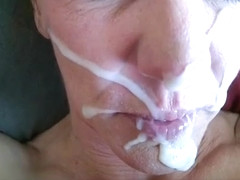 Incredible homemade blowjob, facial cumshot, closeup porn scene