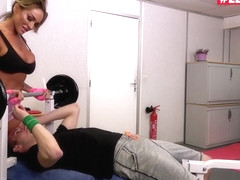 Aubrey Black - Rough Threesome With Big Tits Milf In The Gym
