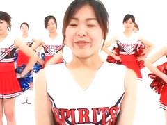 Incredible Japanese model in Exotic Cheerleader, Amateur JAV movie