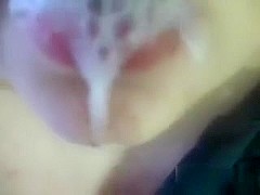 Wifey sucks me then swallows my cum