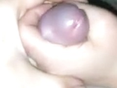 Amateur cum shot video shows me give a handjob