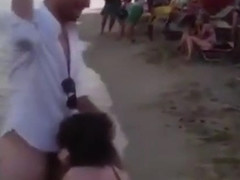 wasted girl sucks off guys infront of a crowd