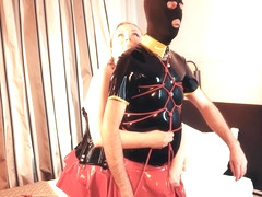 Stepmom Bound Stepson, Handjob With Latex Gloves Till He Cum (arya Grander)