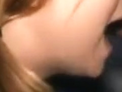 Blonde slut gets her tiny mouth fucked by big cock