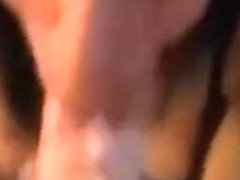 Making that large penis cum is pure fun for her