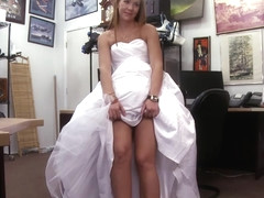 Desperate And Beautiful Bride Sex In The Office