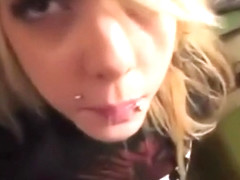 Alt Teen With Piercings Sucks Cock