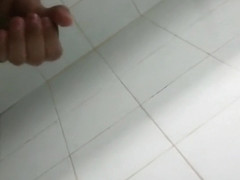 Guy decides to have fun before taking a shower