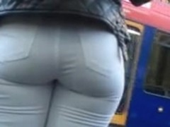 white jeans with nice ass on the street