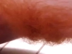 Redhead with furry bush and pits positions solo