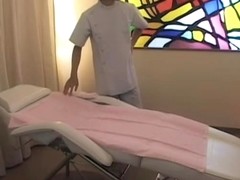 Japanese vixen came for a massage but got fucked really hard