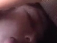 pretty girl giving nice blowjob