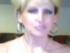 milf shows dirty panties on cam and toys