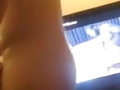 doggy fuck while TV is on