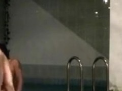 Hidden camera records pair having sex in baths
