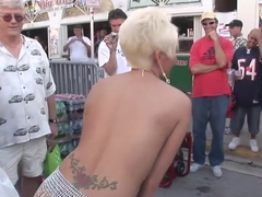 Best pornstar in crazy striptease, blonde adult scene