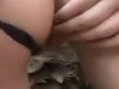 Hot Slut Licks And Sucks Cock Outside