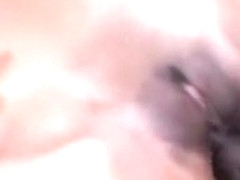 Busty black chick blows his black rod and gets it slipped into her cunt