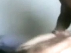 Slim oriental squirms all over his darksome pecker