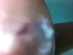 Asian girl in the shower