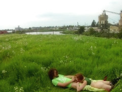 Spring Time Lovers Fucking Outside on the Grass