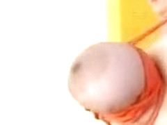 Kati ropes her HUGE tits!