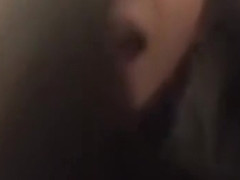 cumming on her lips