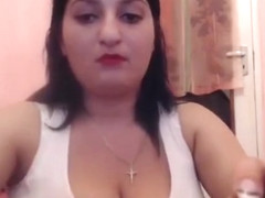 Girl Monster boobs webcam
