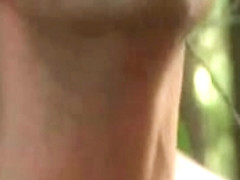 Stud fucked in the ass in the forest