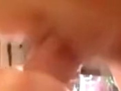 Breasty blond begins and finishes with her throat