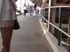 Sexy girl walking