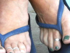 Triple Toe Ring Mature Candid Toes Preview Clip
