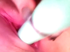 Horny slut with a swollen clit