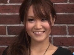 Dirty Asian threesome along insolent Miyu