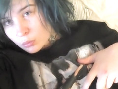 Amateur teen lesbian slaps pussy and shows off body - Clover pearce