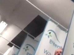Hidden cam shower montage.