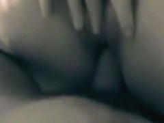 Blonde girl with big booty closeup doggystyle and missionary sex with creampie