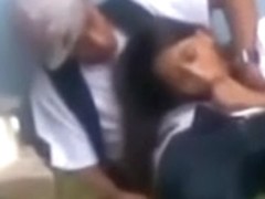 Caught it! Blowjob outside