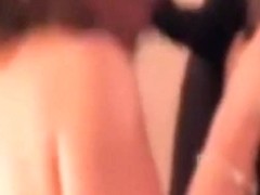 Two black friends fucking her in the ass