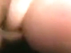 Brunette banged by black and white