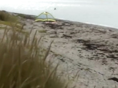 Amateur Creampie Gangbang at the Beach