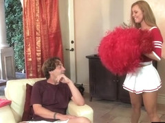 18yo cheerleader Jessie Rogers stuffed with big cock