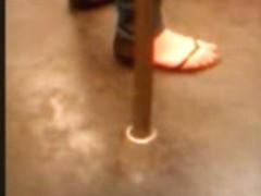 Feet in a metro train VII