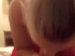 Juvenile golden-haired cutie gal mad for approval