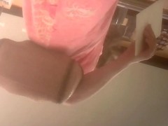 Sexy Milf Upskirt Getting Coffee Maker