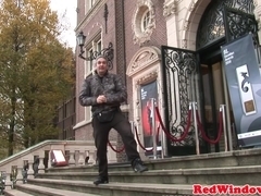 Amsterdam whore blowing cock