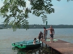 group sex on the dock in front of everyone