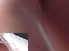 Succulent ass in sexy panties in the upskirt movie